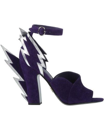 purple prada heels|black Prada heels.